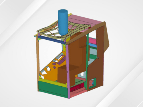 FOPS FEA test simulation