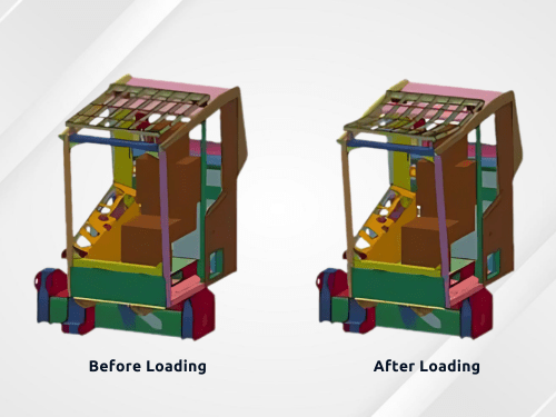 FOPS FEA test simulation