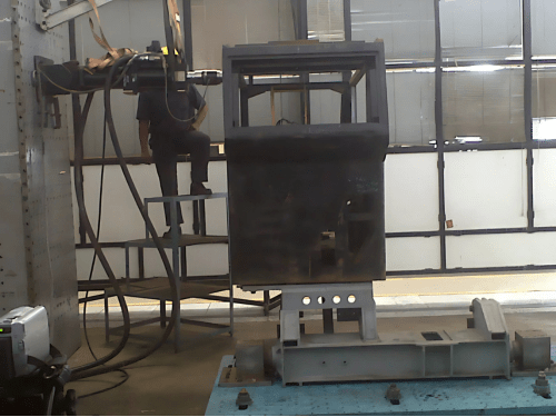 ROPS test set up