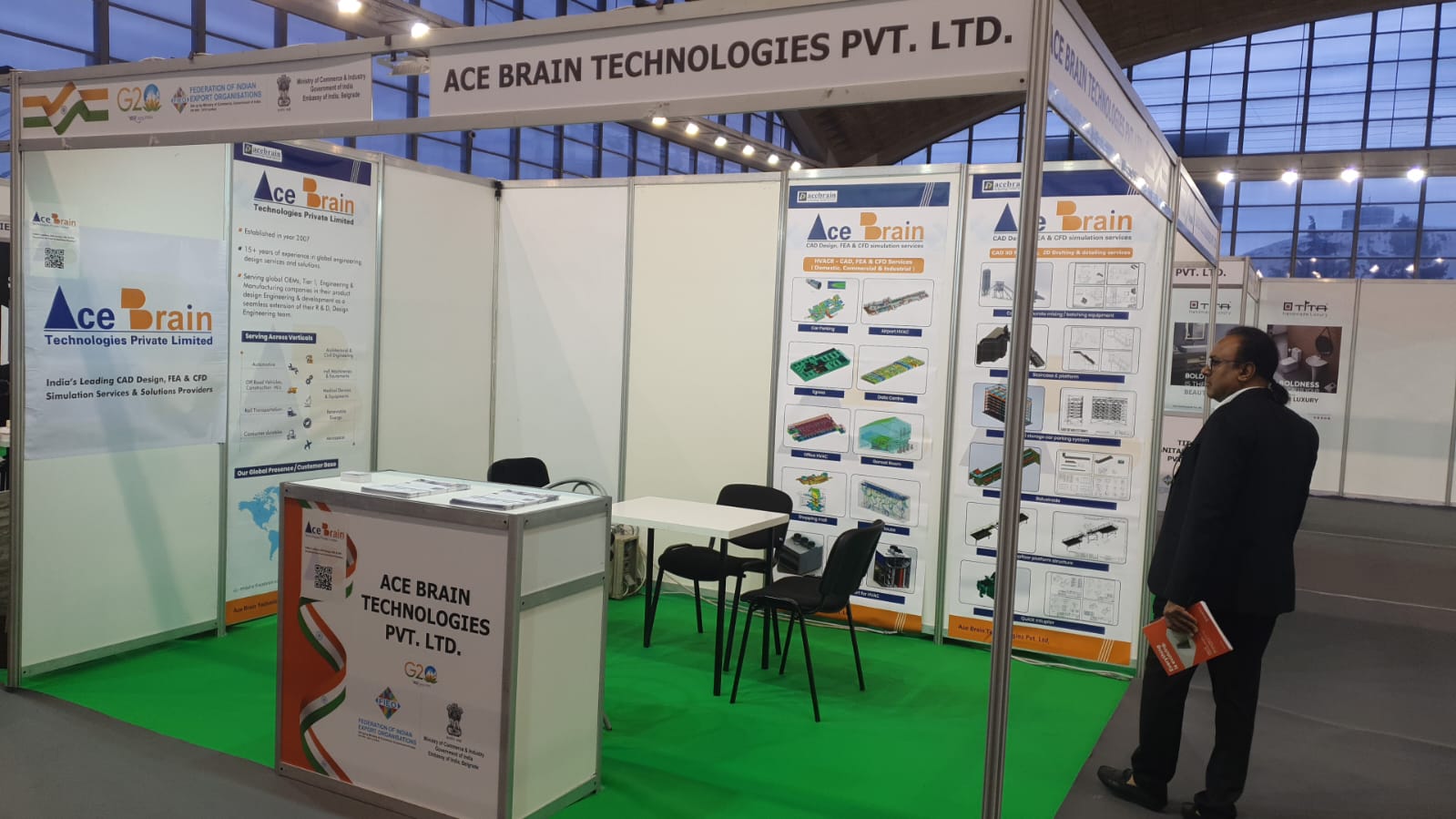Ace Brain stall at SEEBBE 2023 in Belgrade, Serbia